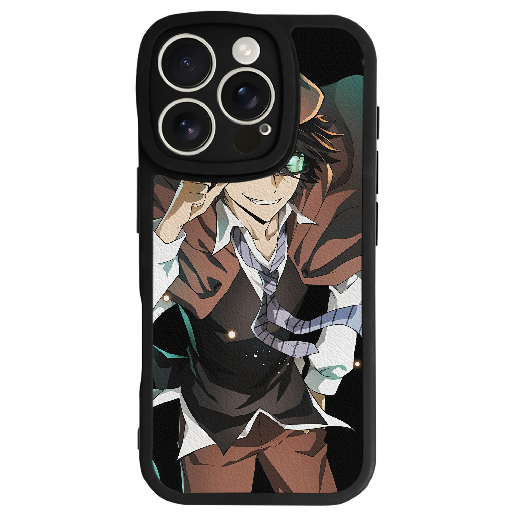 （画像用） 文豪ストレイドッグス Bungo Stray Dogs 【iPhone 16シリーズ対応】シリコンスマホケース（レザー調） 材質：シリコン